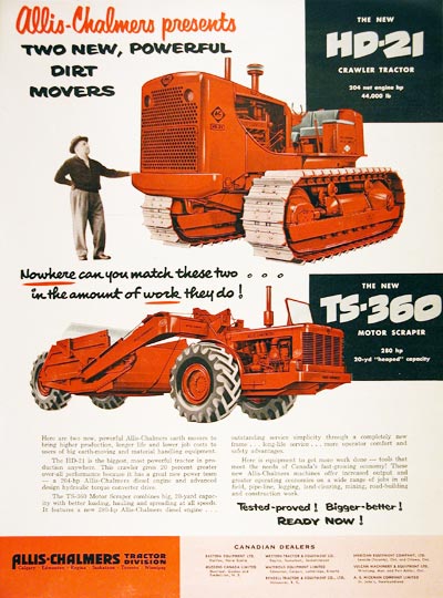 1955 Allis Chalmers HD21 Ad