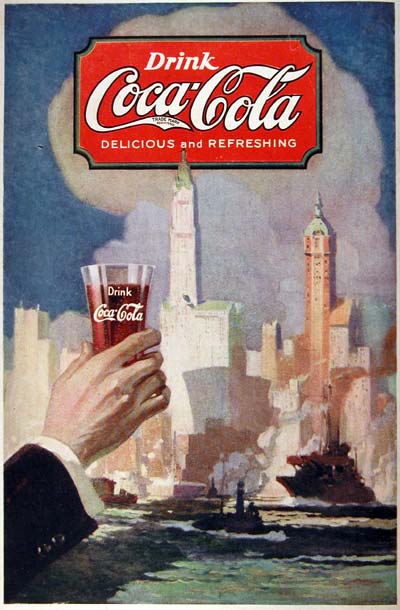 newspaper ads from the 1920. 1920 Coca Cola ad