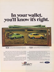 1971 Pinto Ad